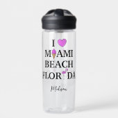 Cute custom name Miami Beach Waterfles (Voorkant)