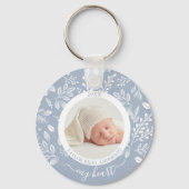 Cute Custom Newborn Photo Sleutelhanger (Voorkant)