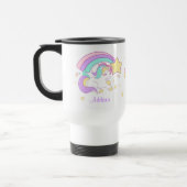Cute Custom Personalized Magical Rainbow Unicorn Reisbeker (Links)