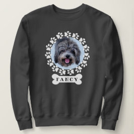 Cute Custom Pet Dog Photo and Name on Dogbone Trui