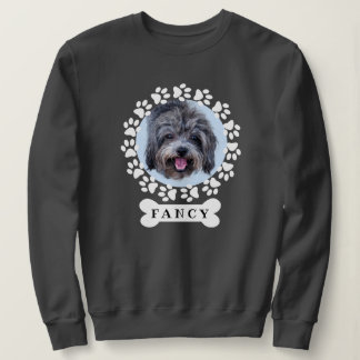 Cute Custom Pet Dog Photo and Name on Dogbone Trui