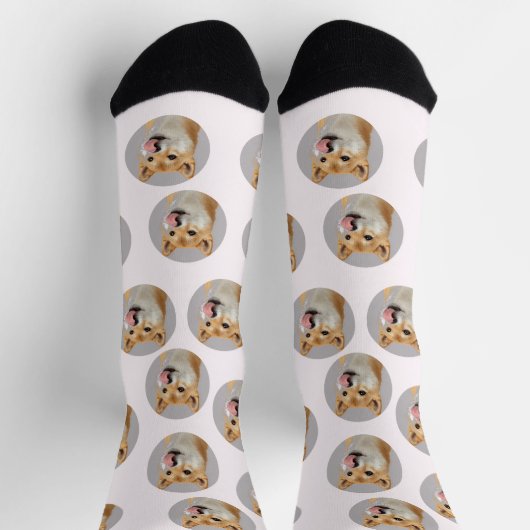 Cute Custom Pet Photo Socks Sokken (Top)