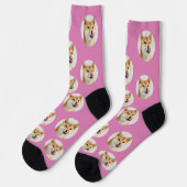 Cute Custom Pet Photo Socks Sokken (Links)