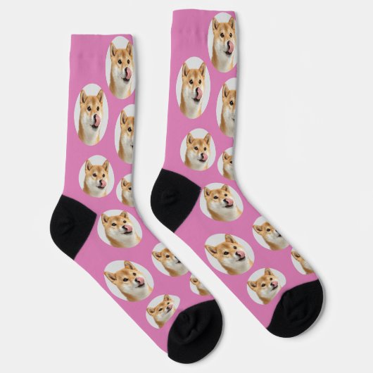 Cute Custom Pet Photo Socks Sokken (Rechts)