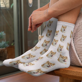 Cute Custom Pet Photo Socks Sokken