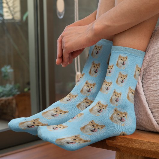 Cute Custom Pet Photo Socks Sokken