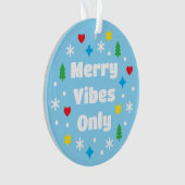 Cute Custom Photo Holiday Retro Blue Christmas Ornament (voorkant)