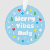 Cute Custom Photo Holiday Retro Blue Christmas Ornament (voorkant)