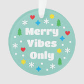 Cute Custom Photo Holiday Retro Green Christmas Ornament (voorkant)