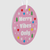 Cute Custom Photo Holiday Retro Pink Christmas Ornament (voorkant)
