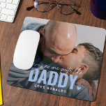 Cute Custom Photo Keepomwille DADDY Cft Muismat<br><div class="desc">Modern Custom Photo Mousepad met de tekst 'There's no one helemaal like DADDY' met een combinatie van script en sans typografie en een schattig hart. Personaliseer met de naam van wie het is. Dit mousepad zou werken voor elk speciaal familielid (opa, oom, broer of neef). Een kostbaar aandenken cadeau. Tekstkleur...</div>