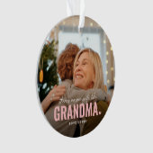 Cute Custom Photo Keepomwille GRANDMA Gift Ornament (voorkant)