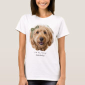 Cute Custom Photo Paint Brushstroke I Love Dogs T-shirt (Voorkant)