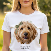 Cute Custom Photo Paint Brushstroke I Love Dogs T-shirt