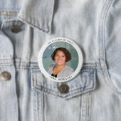 Cute Custom Photo Teacher ID notitieboek paper Ronde Button 7,6 Cm (In situ)