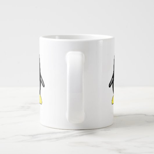 Cute custom pinguins mok (Achterkant)