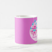 Cute Custom Pink Princess Castle Fairy Tale Koffiemok (Center)