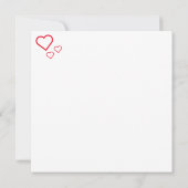 Cute Custom Polar Beer Hearts Happy Valentiines Da Kaart (Achterkant)