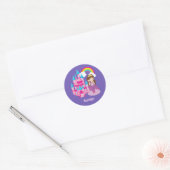 Cute Custom Princess Castle Fairy Tale Ronde Sticker (Envelop)