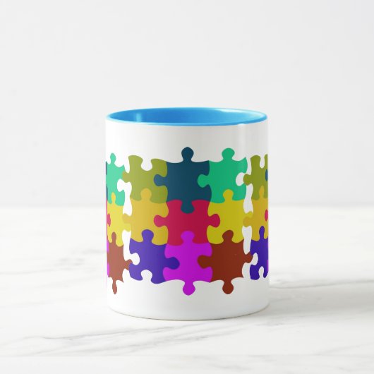 Cute Custom Puzzle Mok (Midden)