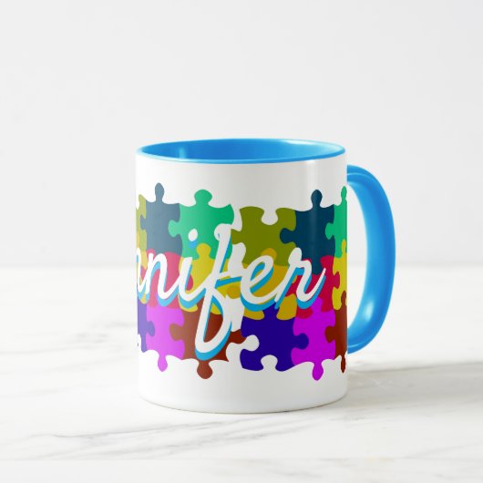 Cute Custom Puzzle Mok (Voorkant rechts)