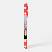 Cute Custom Red Polka Dot Foto gepersonaliseerd iPhone 16 Hoesje (Rechterkant)