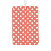 Cute Custom Red Polka Dot Foto gepersonaliseerd Luchtverfrisser (Achterkant)