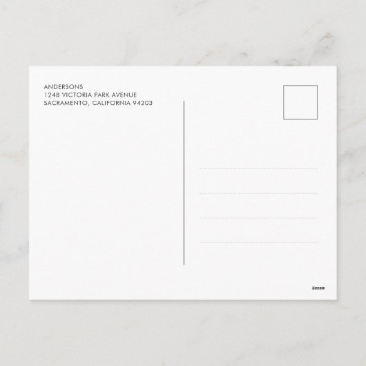 Cute Custom Red Stars Photo Holiday Briefkaarten (Achterkant)