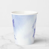 Cute Custom Sagittarius Paars Birthday Party Papieren Bekers (Links)