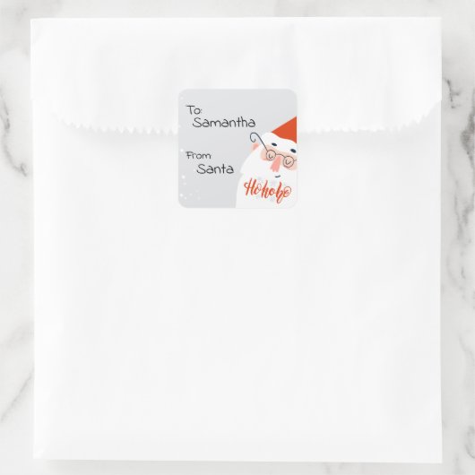 Cute Custom Santa Gift Labels (Tas)