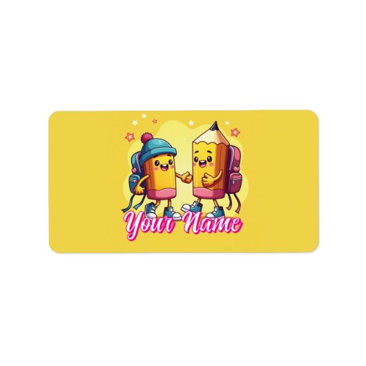  Cute & Custom School Gear Etiket (Voorkant)