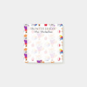 Cute Custom School Teacher Fox Post-it® Notes (Voorkant)