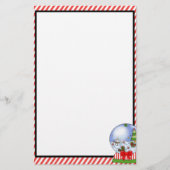 Cute Custom Snow Wereldbol Briefpapier (Voorkant)