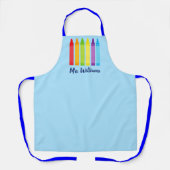 Cute Custom Teacher Crayon All-Over Print Schort (Voorkant)