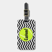 Cute Custom Tennis Ball Bag Label Bagagelabel (Voorkant verticaal)
