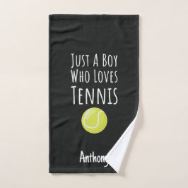 Cute Custom Tennis Towel Player For Baby Boy Handdoek