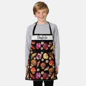 Cute Custom Text Muffins Croissants Cinnamon Rolls Schort (Gedragen)