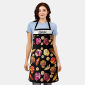 Cute Custom Text Muffins Croissants Cinnamon Rolls Schort (Gedragen)