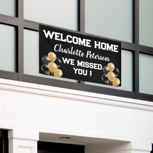 Cute Custom Welkomstballon Spandoek (Buitenkant Gebouw)