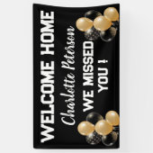 Cute Custom Welkomstballon Spandoek (Verticaal)