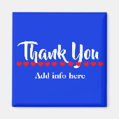 Cute Customise Hartelijk dank Magneet (Voorkant)