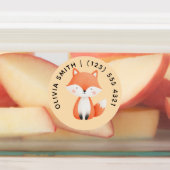 Cute Customizable Animals Kid's Labels  (Aangebracht)