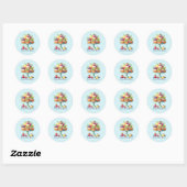 Cute customizable Bakery cupcake Ronde Sticker (Vel)
