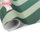 Cute Customizable Cherries & Pink Bows Birthday  Cadeaupapier (Rol Hoek)