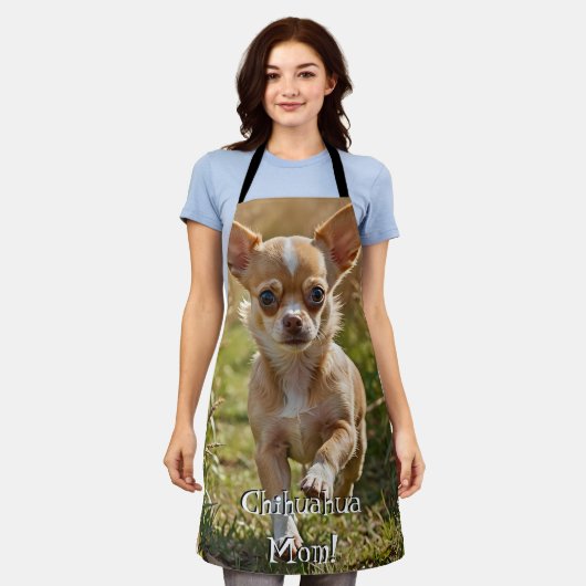 Cute Customizable Chihuahua Apron Schort (Gedragen)