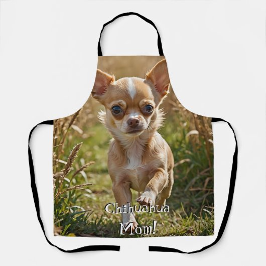 Cute Customizable Chihuahua Apron Schort (Voorkant)