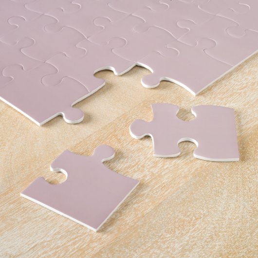 Cute Customizable Pink Monogram & Your Name Script Legpuzzel (Zijkant)