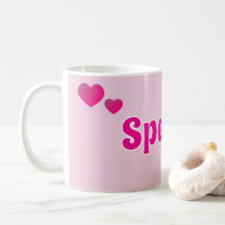 Cute Customizable Pink Playful Dog Cat Pet  Koffiemok