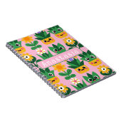 Cute Customizable Pot Plant Print Notitieboek (Rechterzijde)