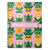 Cute Customizable Pot Plant Print Notitieboek (Voorkant)